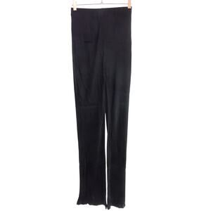 NWT Dissh Black Pants Nikki Satin Bias Pant Size 4
